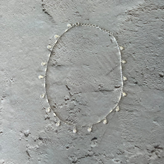 Chocker Conchitas plateado SHELLYBEACH