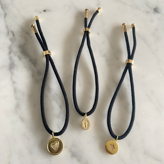 Pulsera Cordón Negro