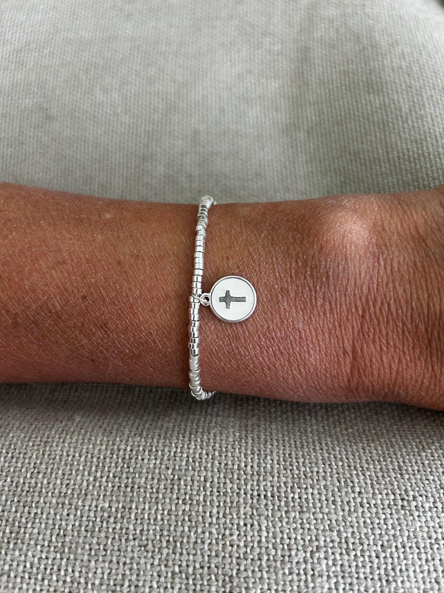 Pulsera Nácar Plata