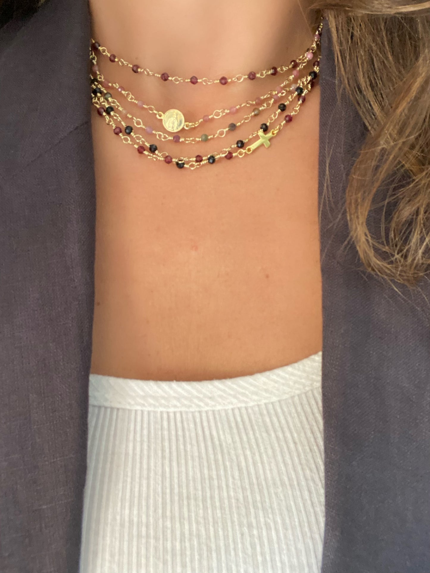 Collar Corto Piedras