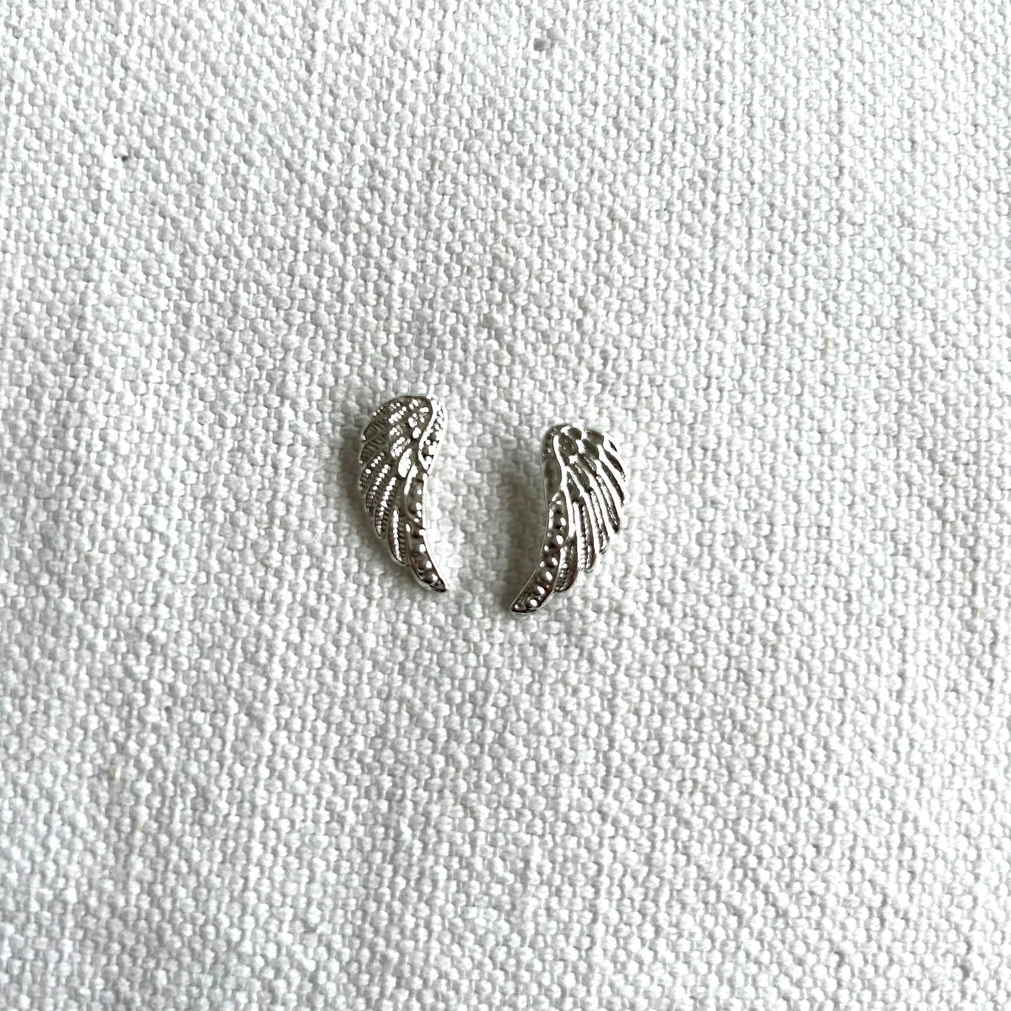 Aros Alas chicas plateadas