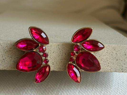 Aros Fiesta Fucsia