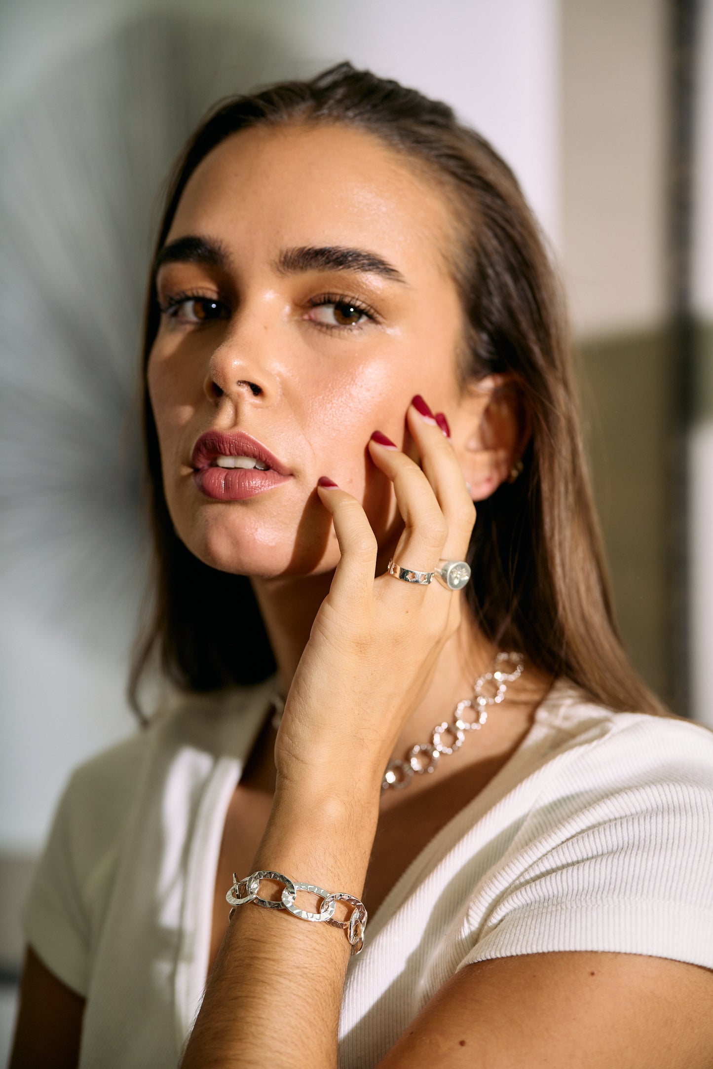 Pulsera Jacinta Plata