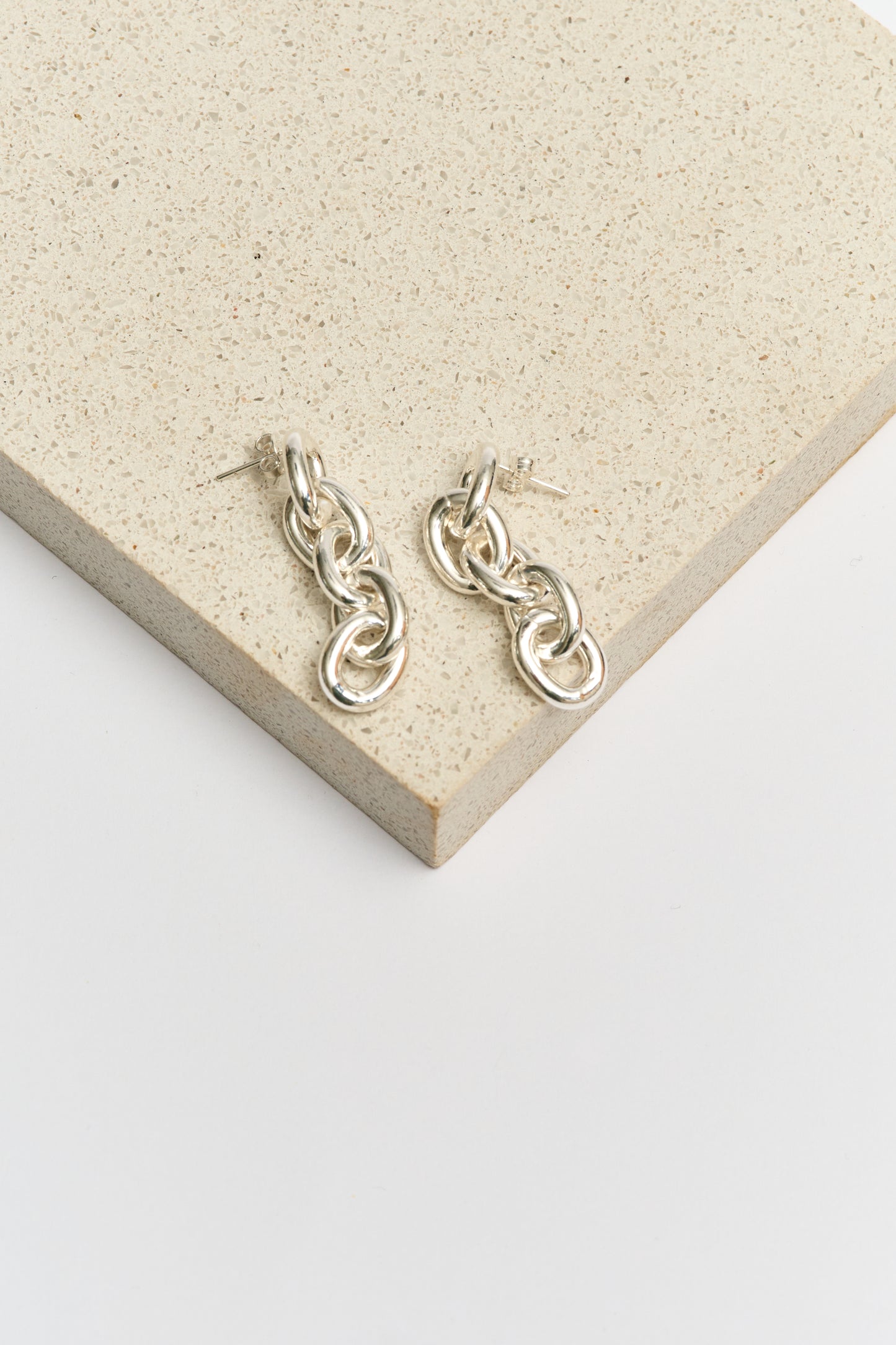 Aros Cadena Plata