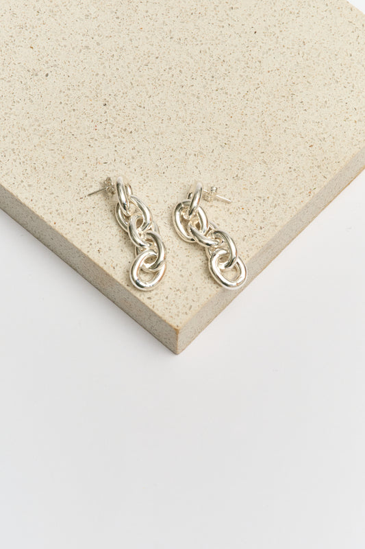 Aros Cadena Plata