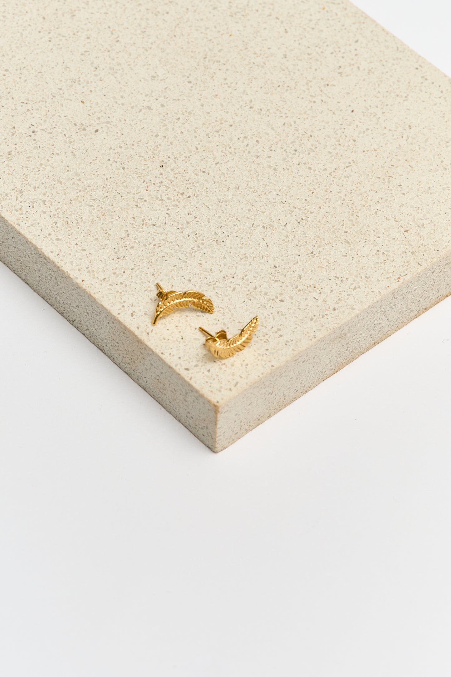 Aros Pluma Oro