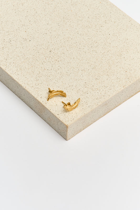 Aros Pluma Oro