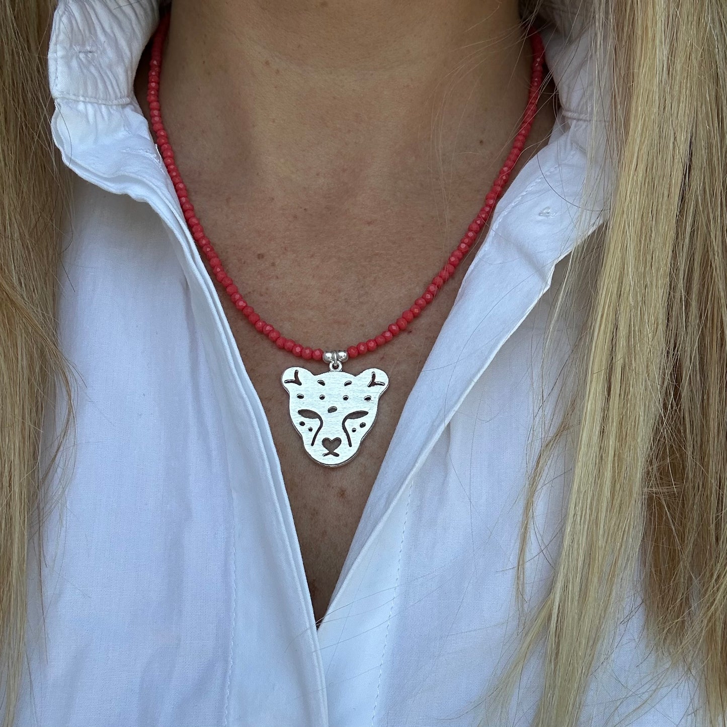 Collar Piedras Chita Plateado