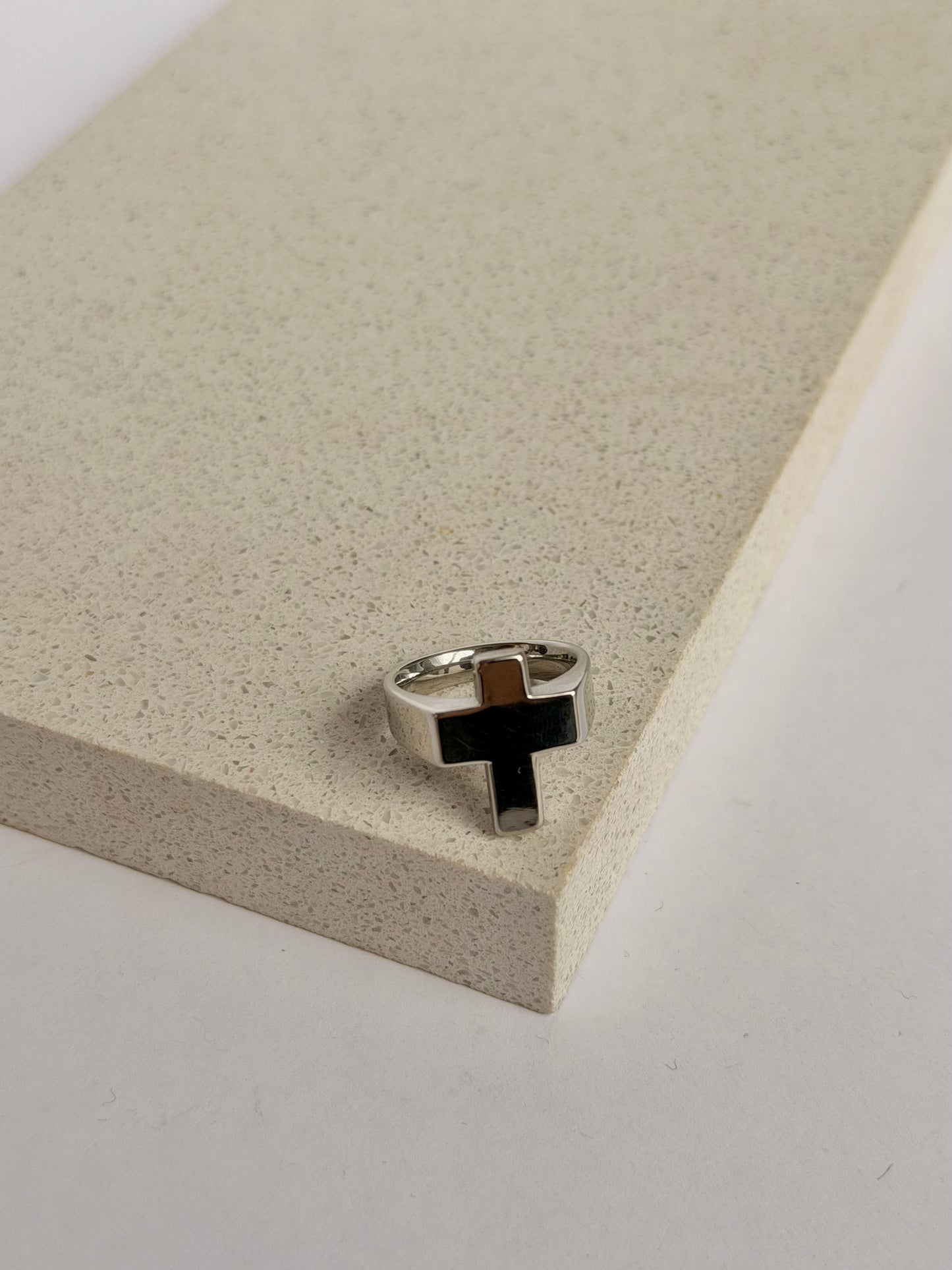 Anillo Cruz Plata