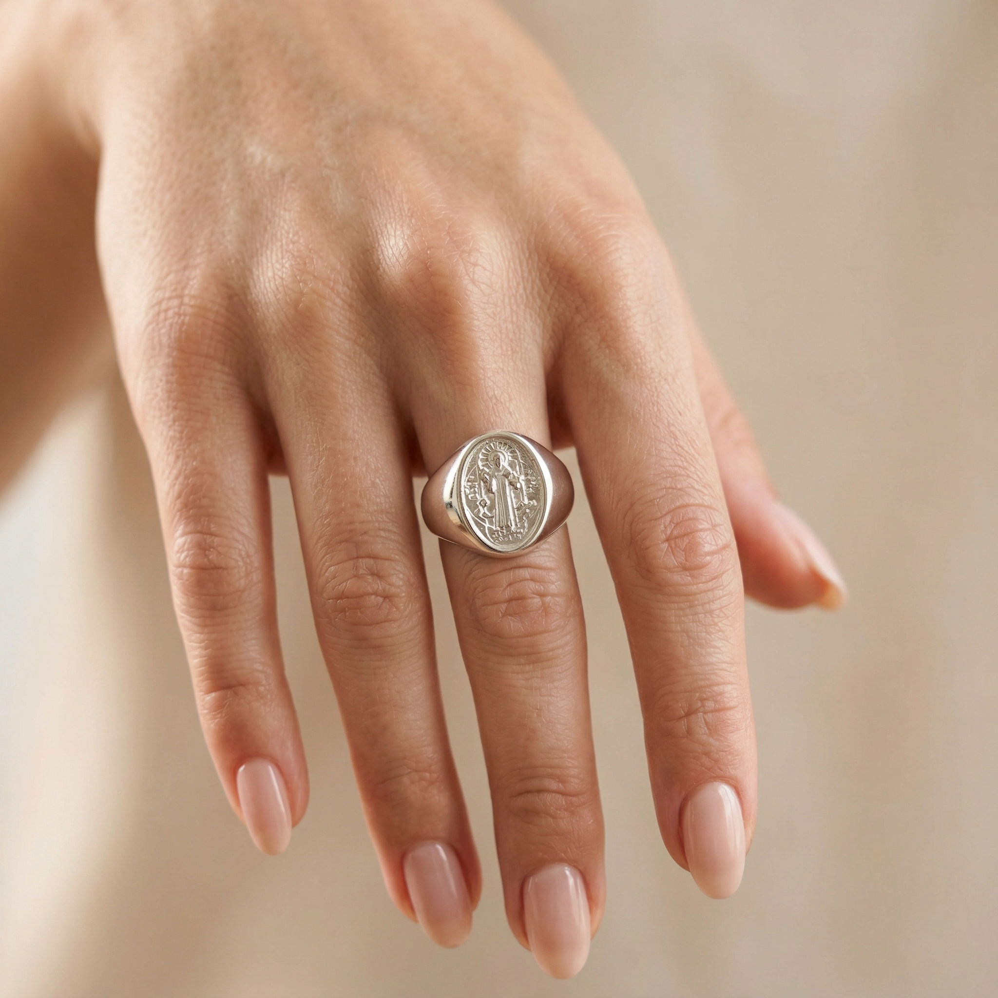 Anillo San Benito Plata