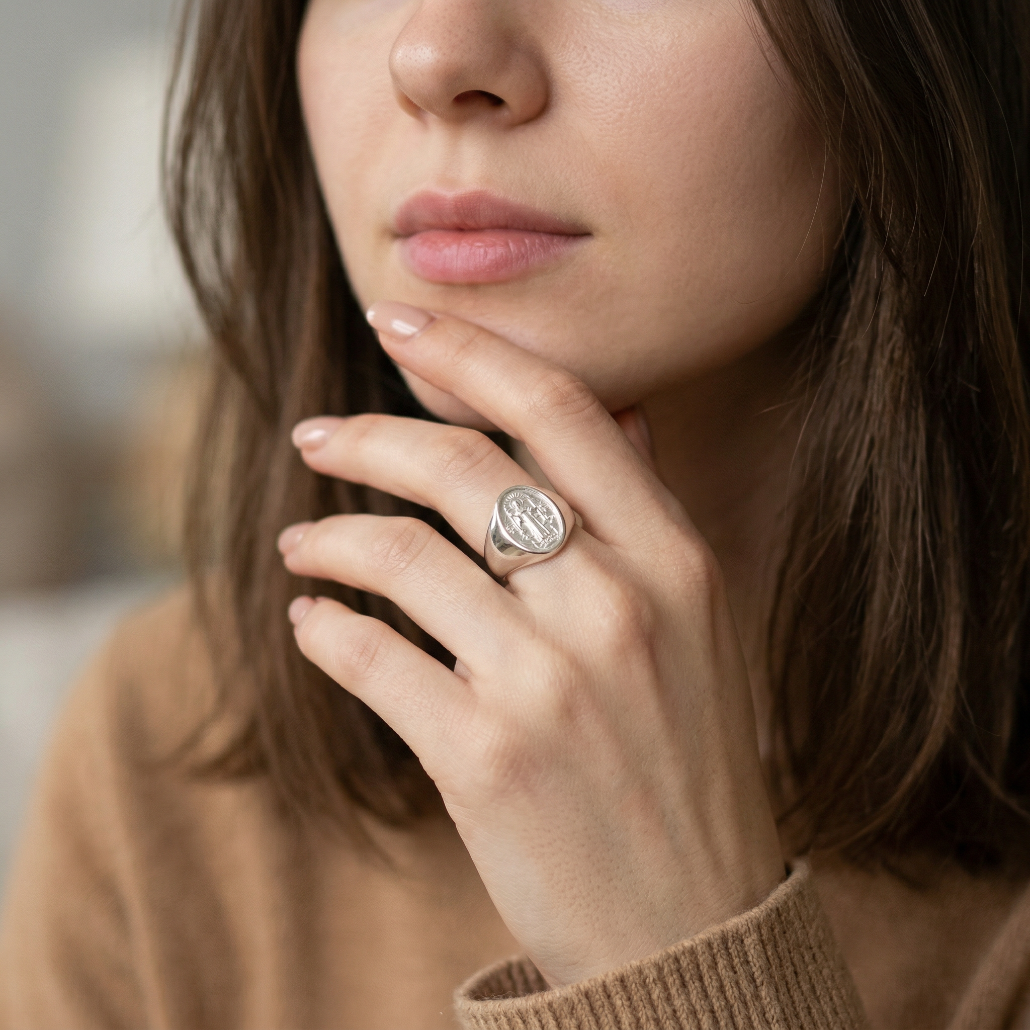 Anillo San Benito Plata