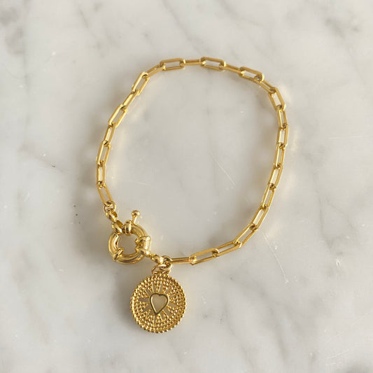Pulsera Timón Corazón